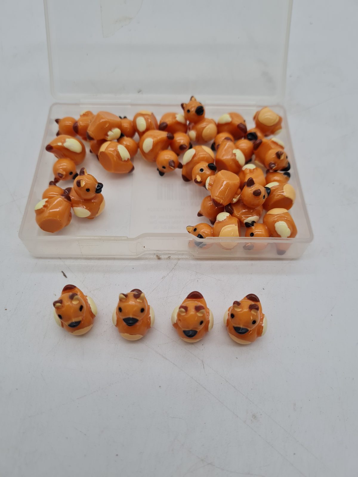 Set of Miniature resin Figurines ducks — photograph 2