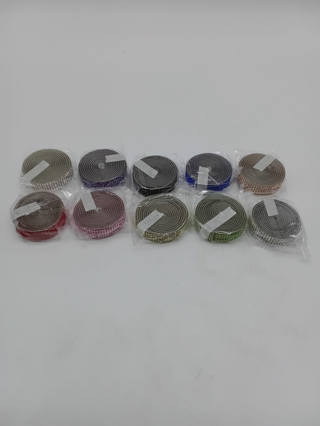10-Roll Rhinestone-Effect Decorative Trim Set — photograph 2