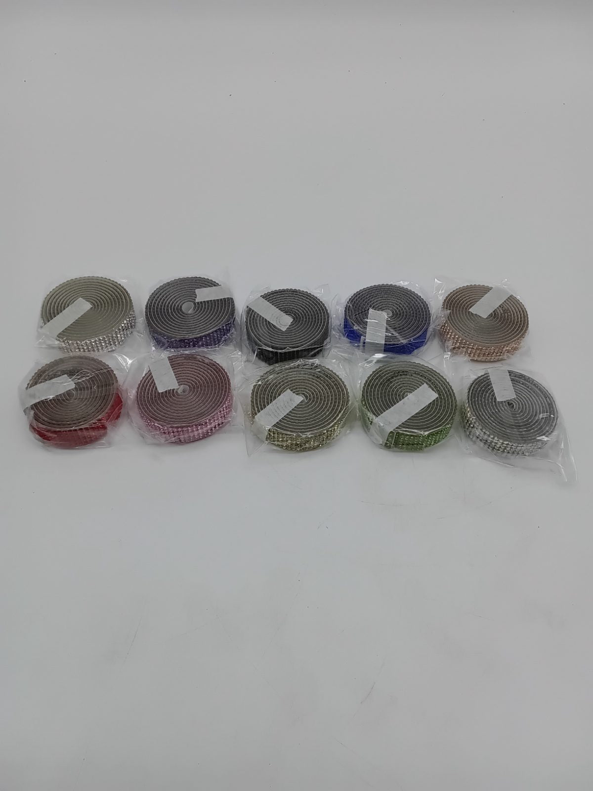 10-Roll Rhinestone-Effect Decorative Trim Set — photograph 2