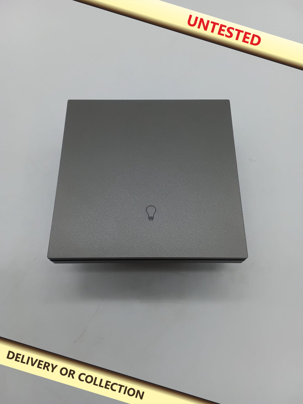 1 Gang Wi-Fi Smart Light Switch SM-SW103-1K — photograph 1 — Untested; auction delivery information shown on image