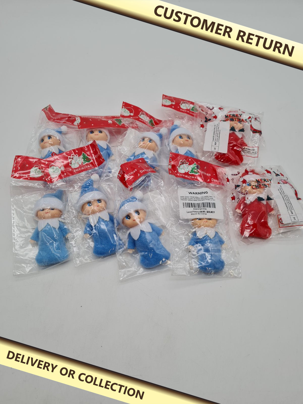 Baby elf bundle — photograph 1 — Customer return; auction delivery information shown on image