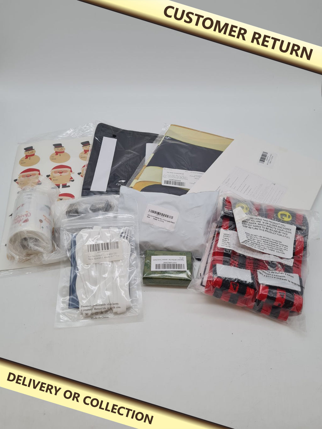 10 piece variety bundle â€” photograph 1 — Customer return; auction delivery information shown on image