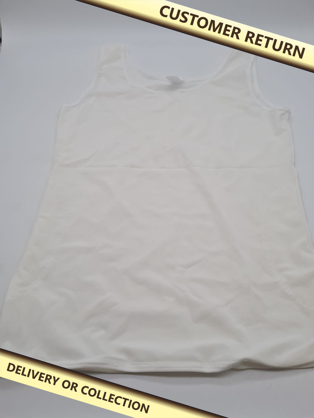 Shapewear vest, size XL ivory â€” photograph 1 — Customer return; auction delivery information shown on image