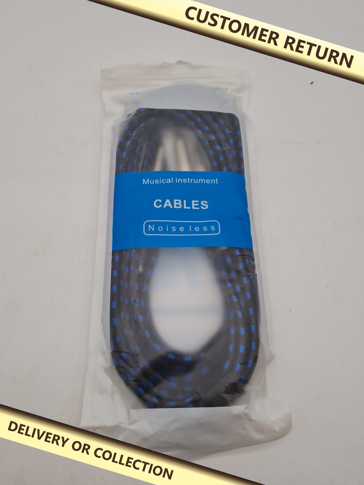 Musical Instrument Cable 3M â€” photograph 1 — Customer return; auction delivery information shown on image