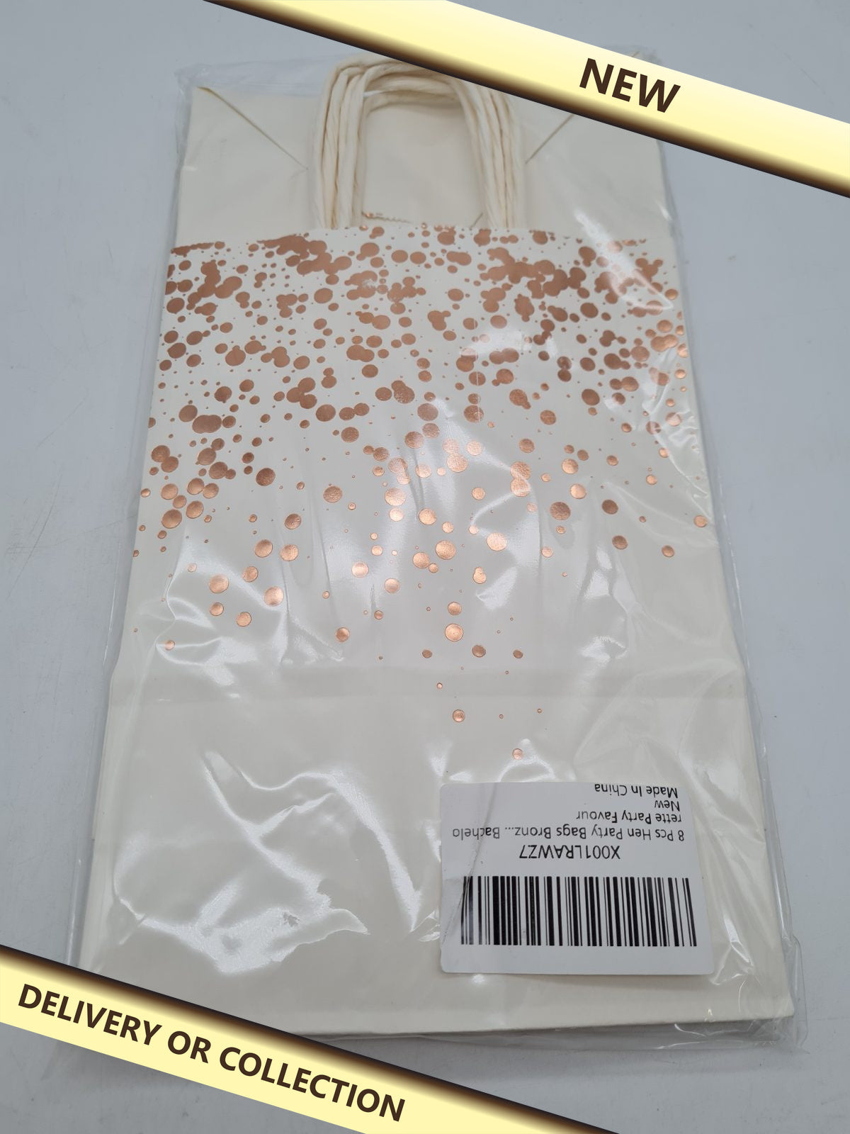Paper Party Favour Gift Bags â€” photograph 1 — New; auction delivery information shown on image