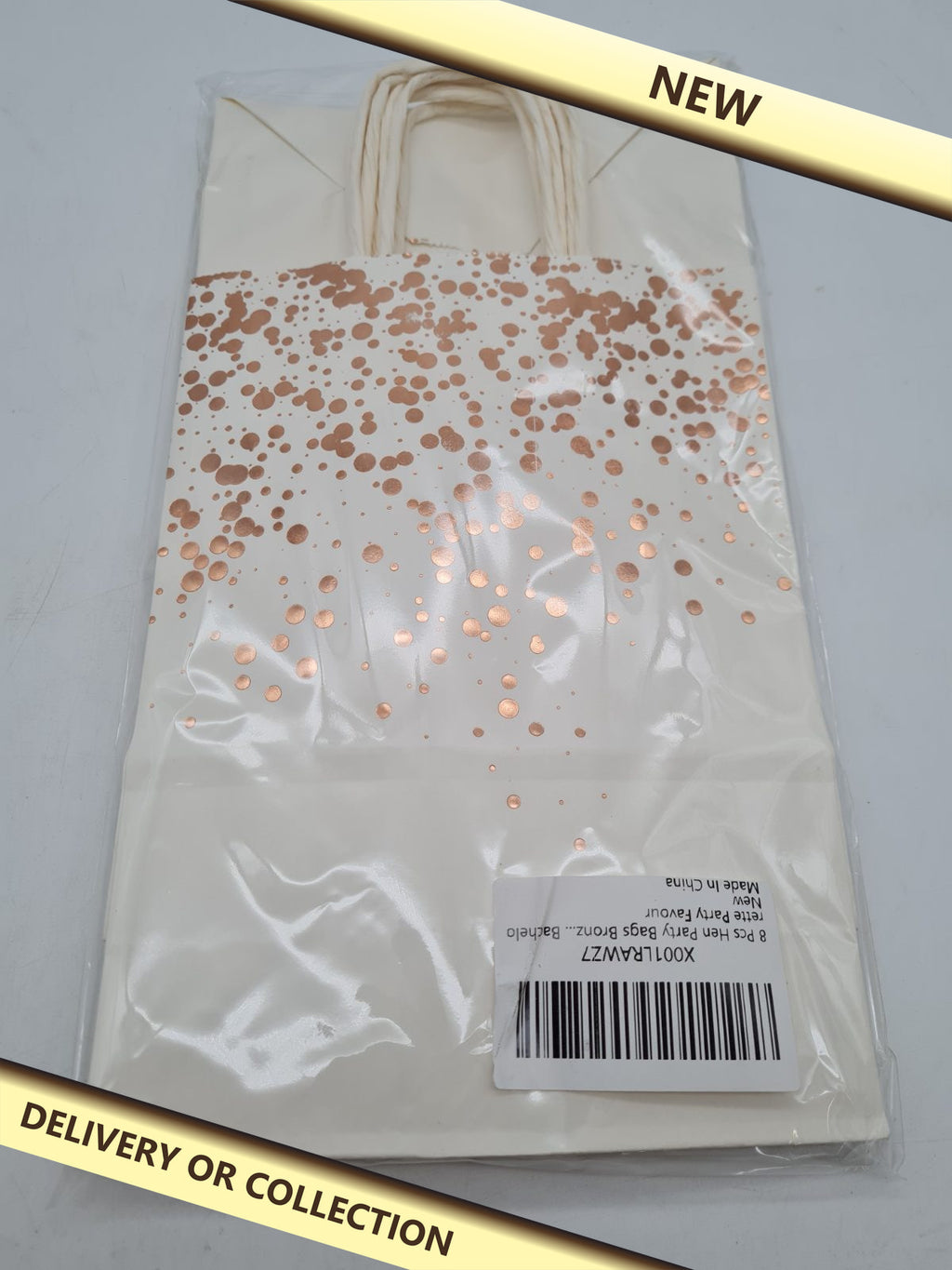 Paper Party Favour Gift Bags â€” photograph 1 — New; auction delivery information shown on image