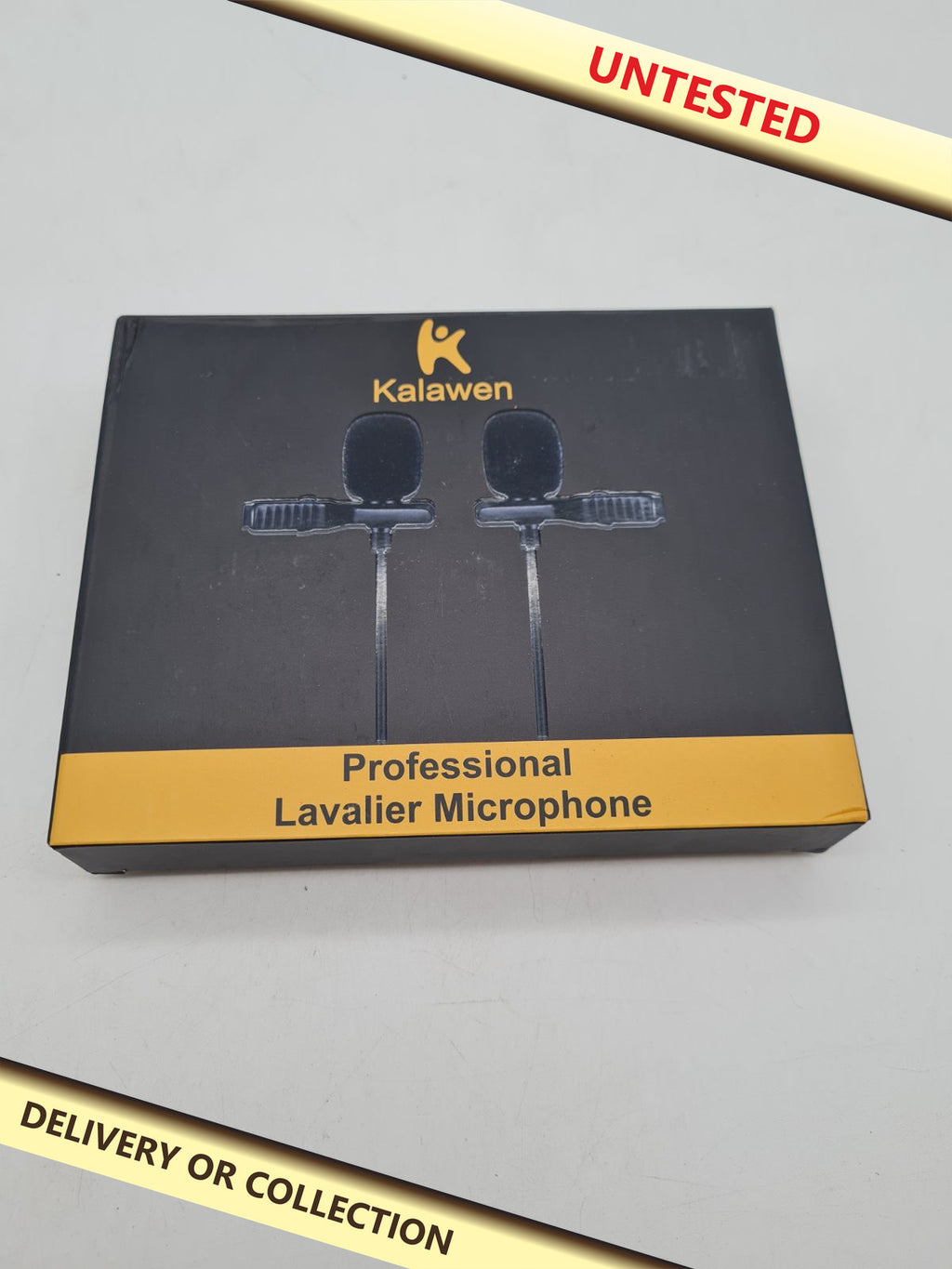 Kalawen Dual Lavalier Microphone Set â€” photograph 1 — Untested; auction delivery information shown on image