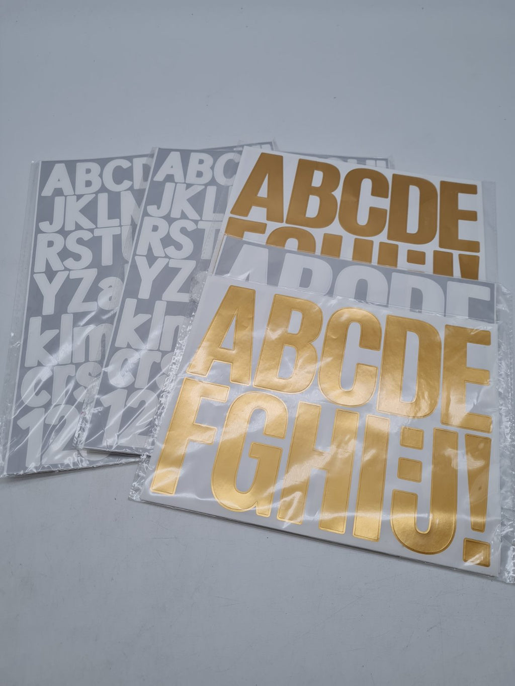 Bundle of Assortment of letter stickers — photograph 3