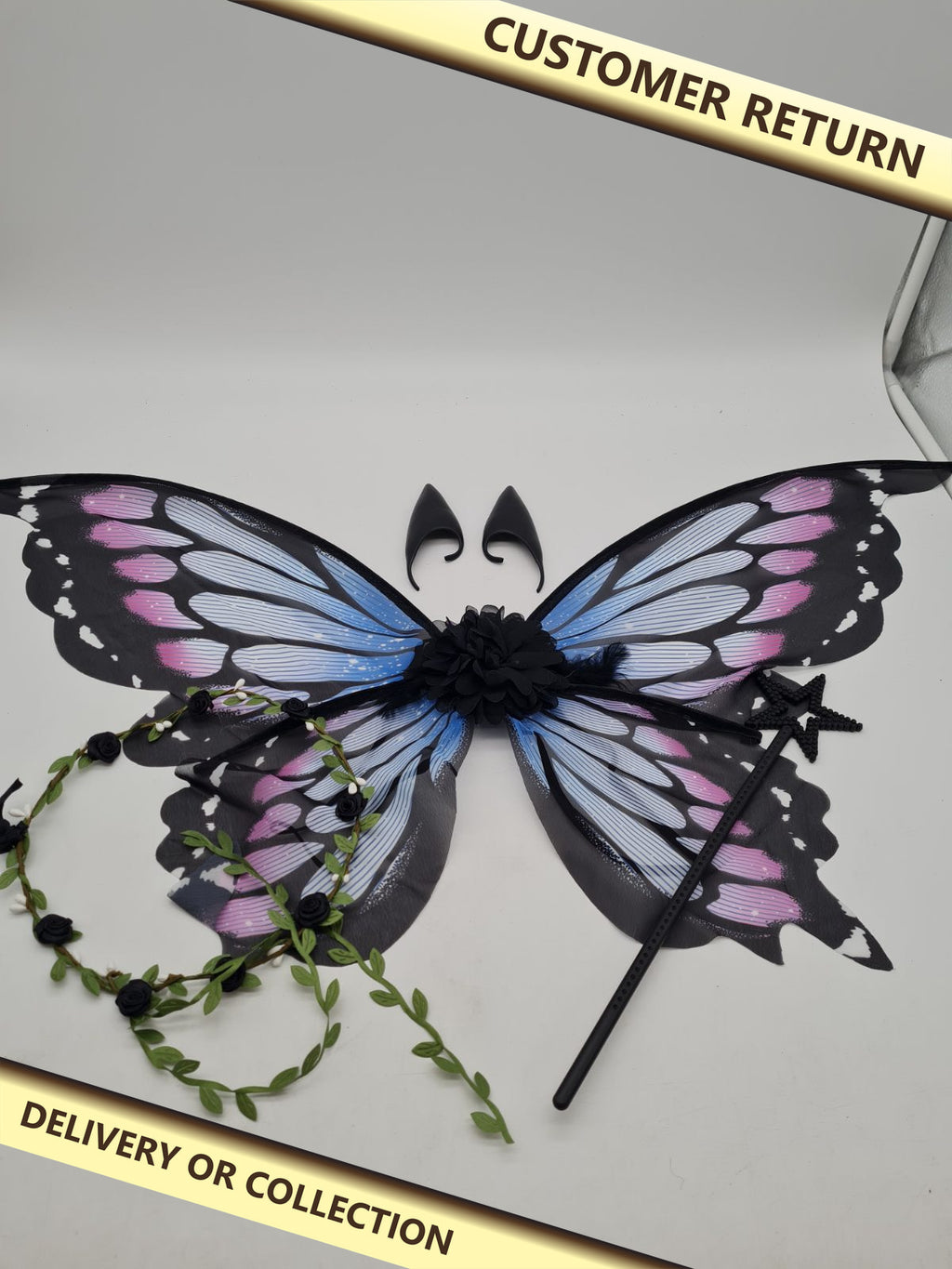 Butterfly fairy Costume â€” photograph 1 — Customer return; auction delivery information shown on image