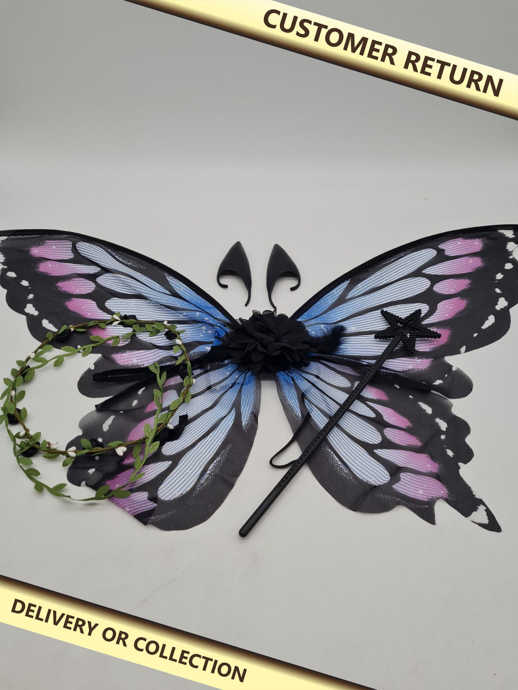 Butterfly fairy Costume â€” photograph 1 — Customer return; auction delivery information shown on image
