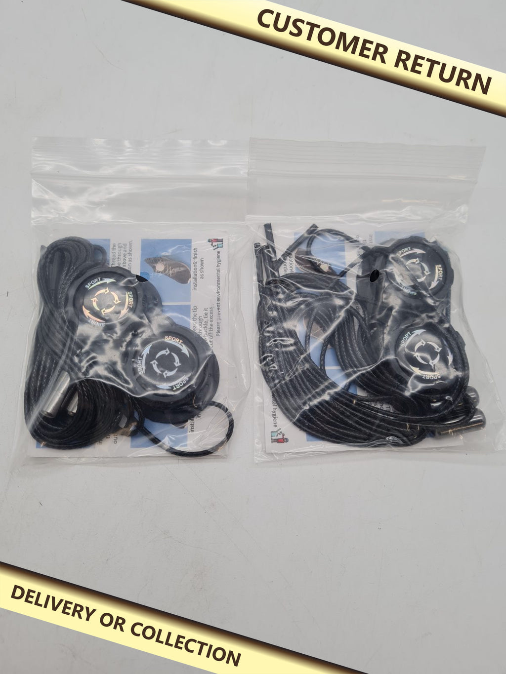 Rotary Dial Shoelace Fastening Kit TELC1125H4SXDK — photograph 1 — Customer return; auction delivery information shown on image