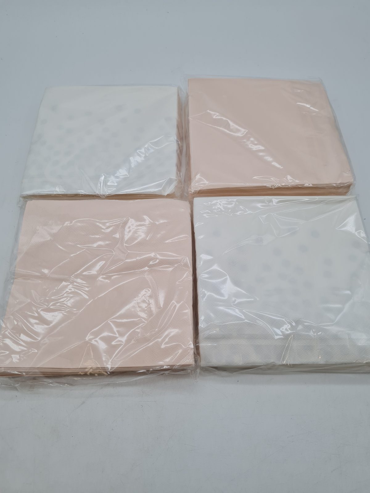 Four Packs of Metallic Polka Dot Paper Napkins â€” photograph 2