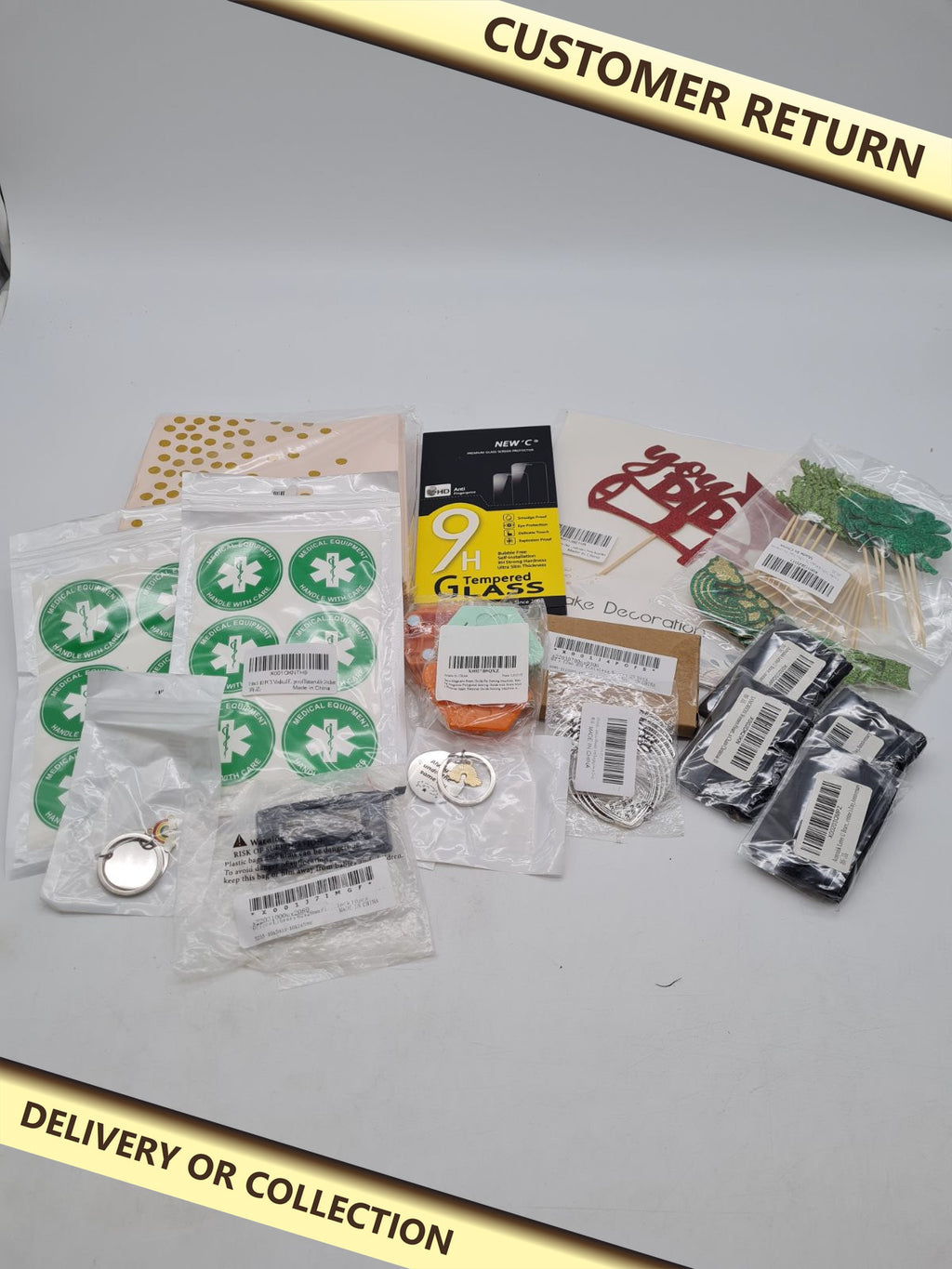 Mixed variety bundle â€” photograph 1 — Customer return; auction delivery information shown on image