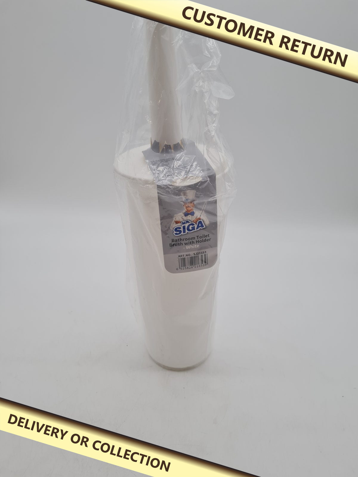 Toilet Brush with Holder SJ21653 â€” photograph 1 — Customer return; auction delivery information shown on image