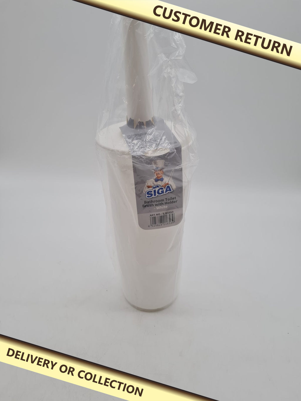 Toilet Brush with Holder SJ21653 — photograph 1 — Customer return; auction delivery information shown on image