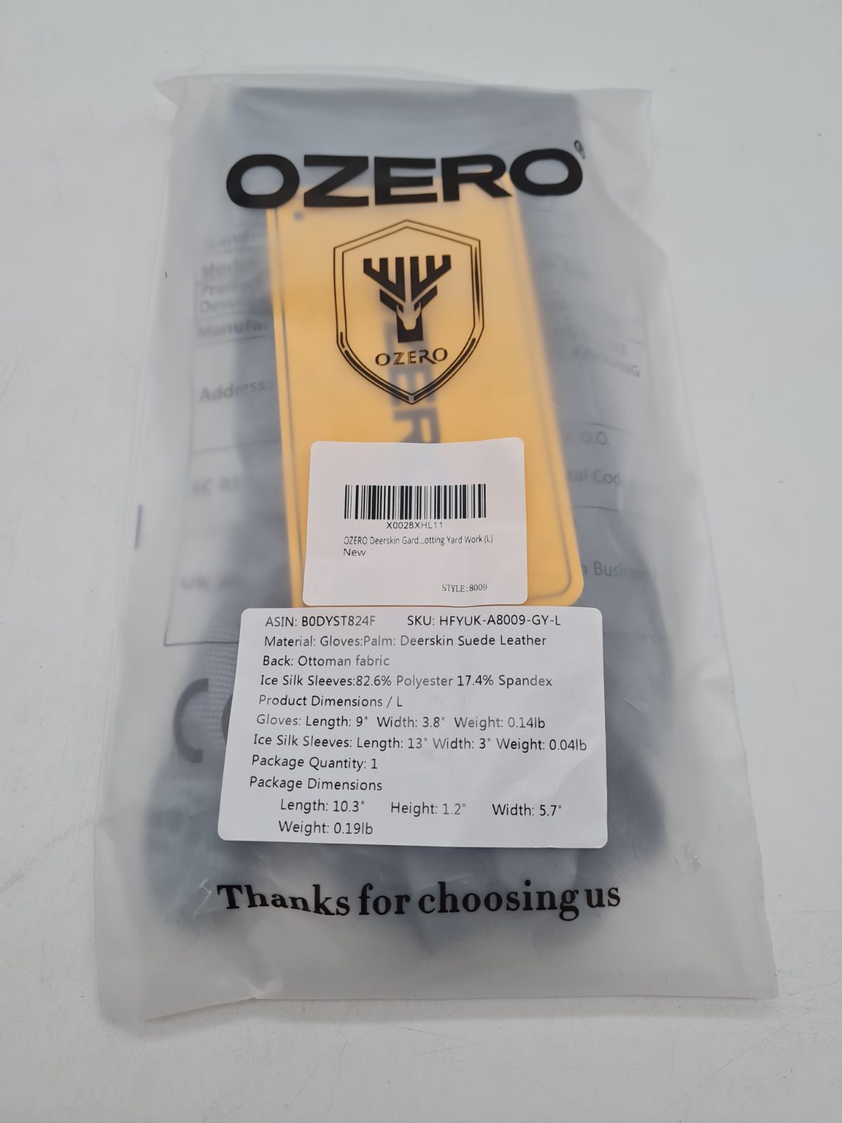 Gardening gloves and protective sleeves set 8009, size L â€” photograph 3