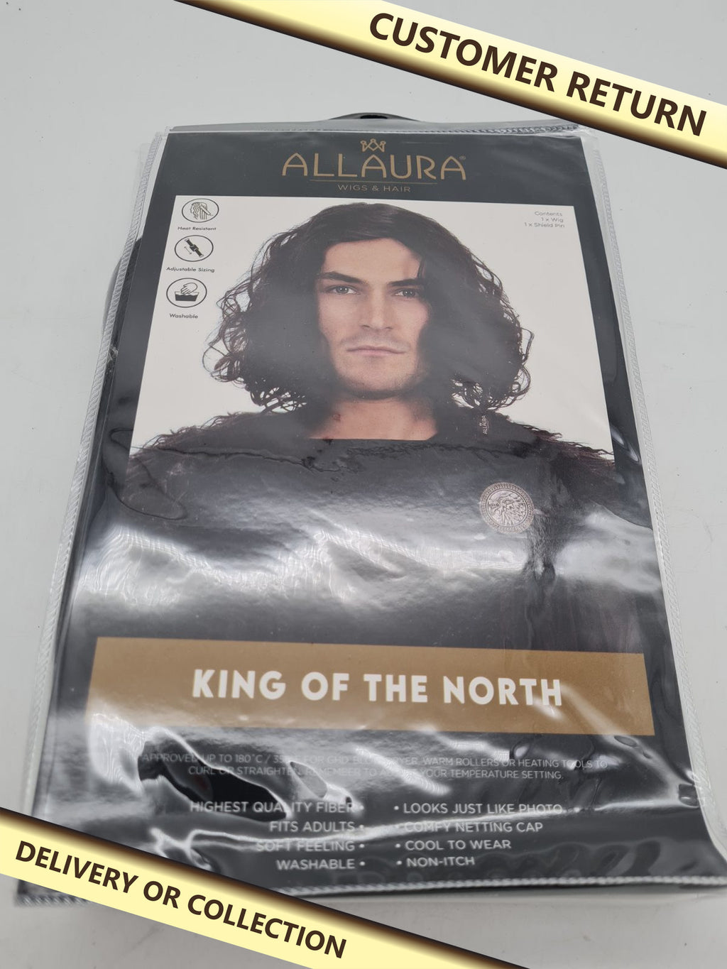 Adult Costume Wig – King of the North â€” photograph 1 — Customer return; auction delivery information shown on image
