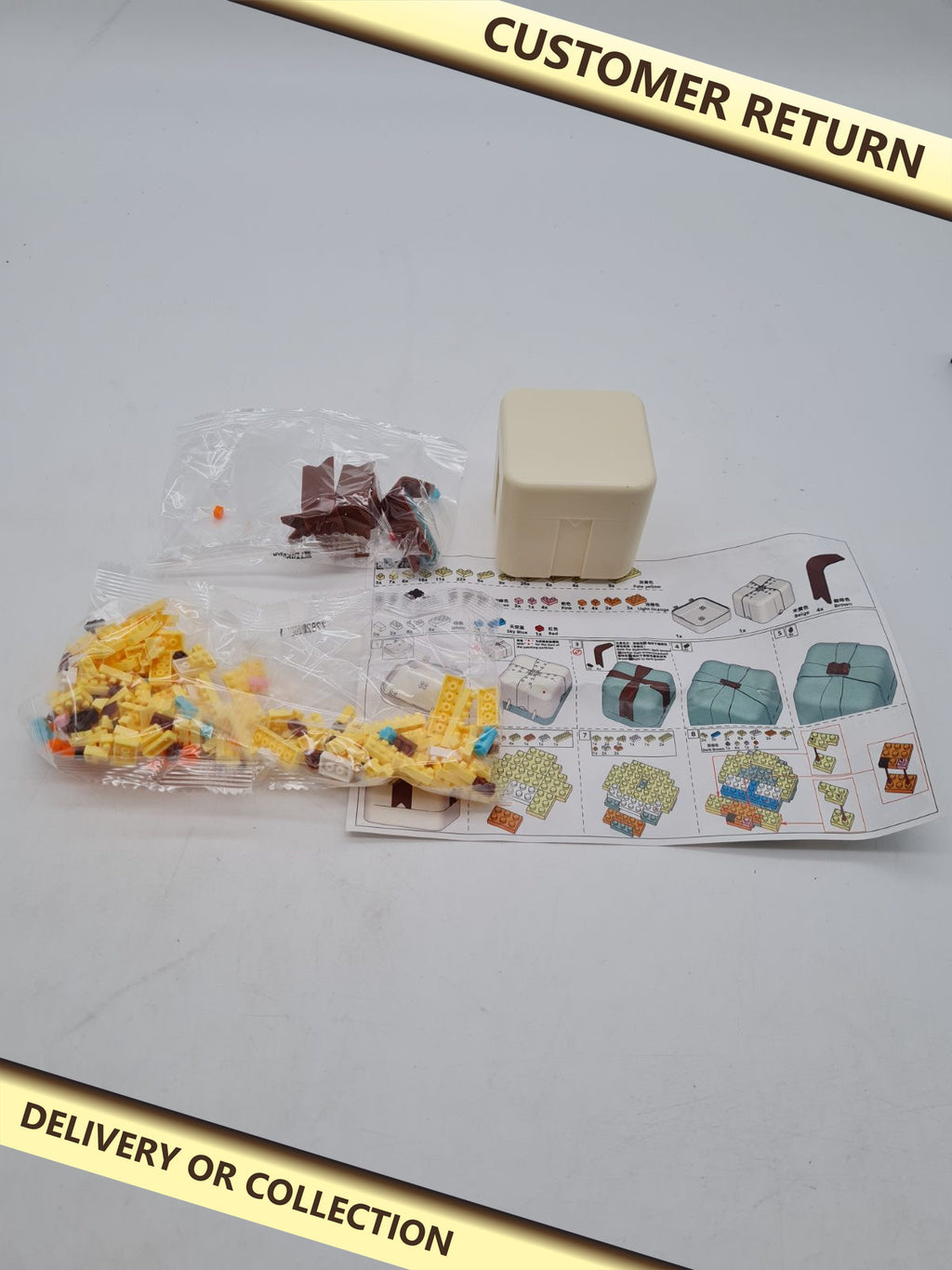 Mini Animal Building Block Kit â€” photograph 1 — Customer return; auction delivery information shown on image