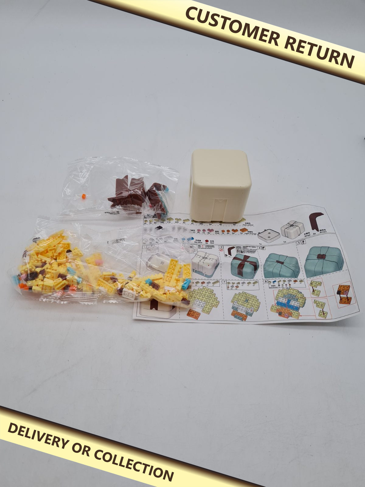 Mini Animal Building Block Kit â€” photograph 1 — Customer return; auction delivery information shown on image