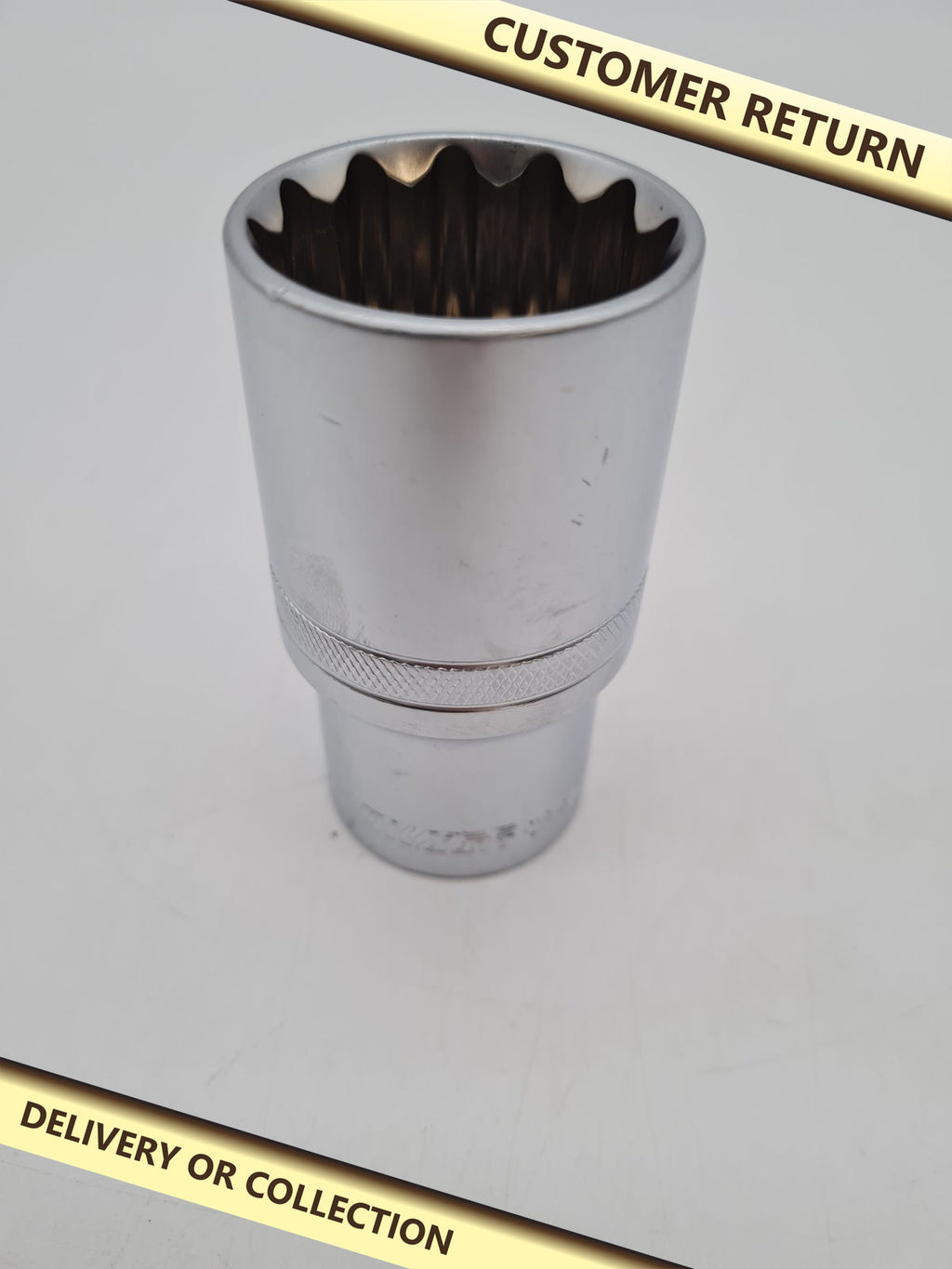 Deep 12-Point Socket â€” photograph 1 — Customer return; auction delivery information shown on image