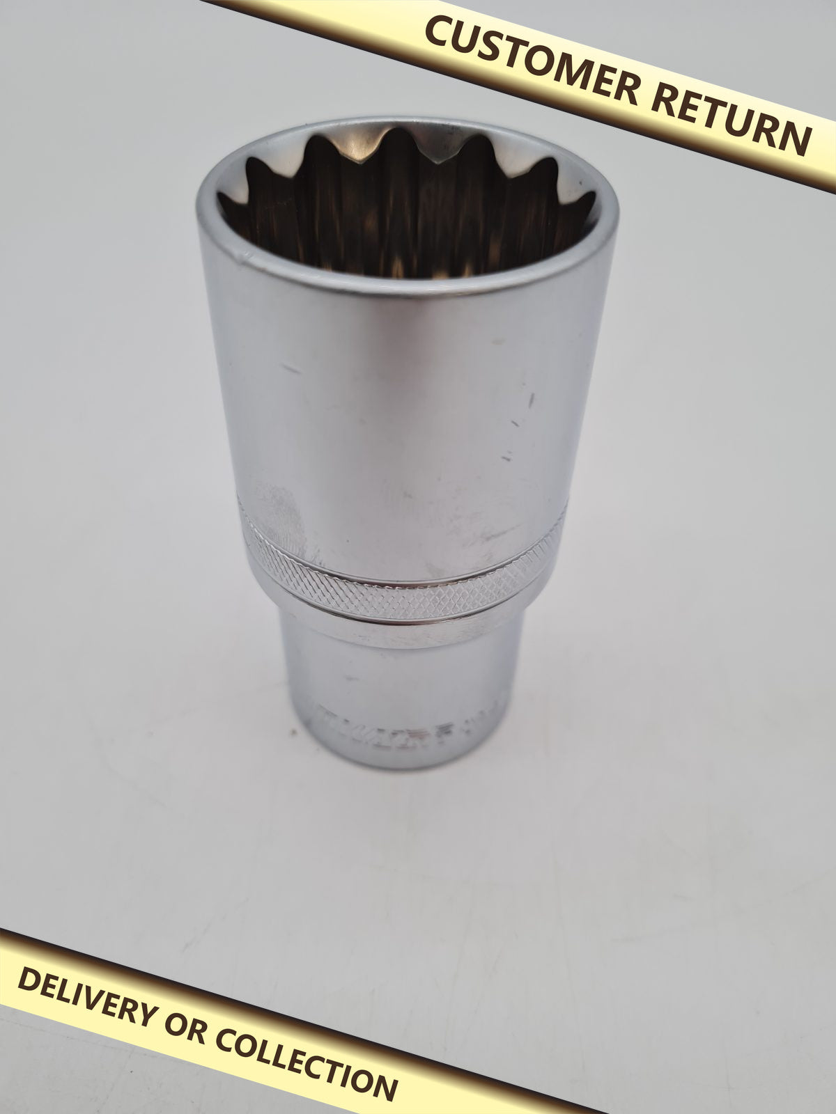 Deep 12-Point Socket â€” photograph 1 — Customer return; auction delivery information shown on image