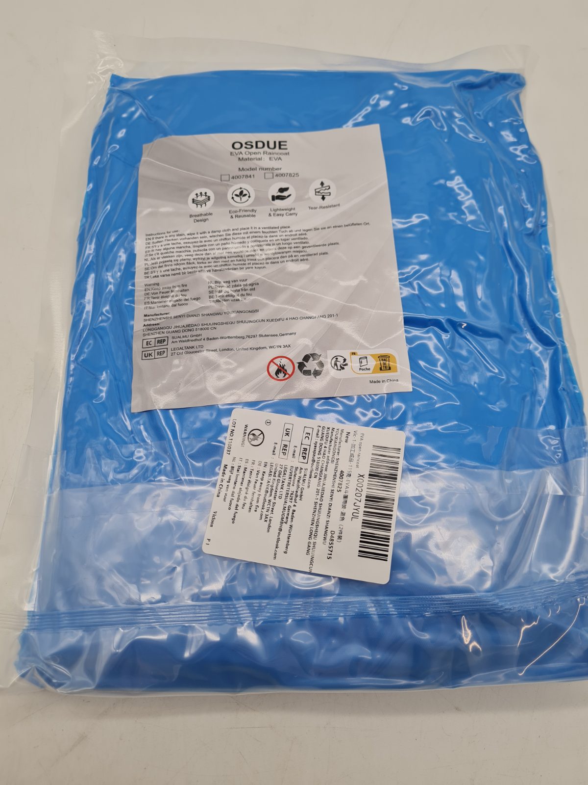 EVA Open Raincoat â€” photograph 1