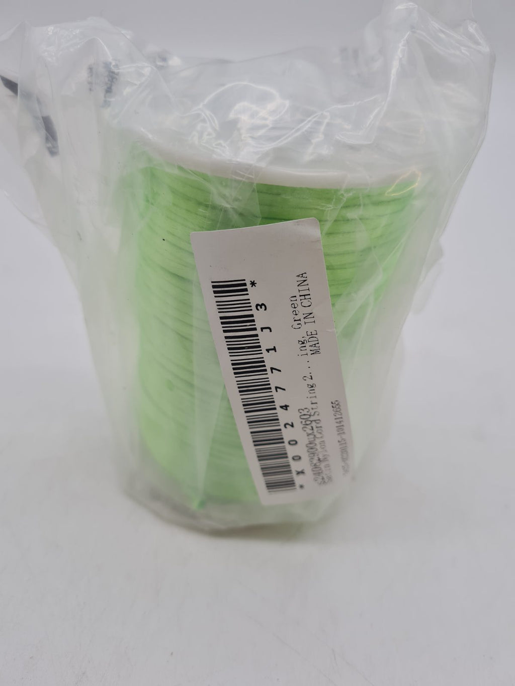 2 mm Nylon Cord String Spool in green â€” photograph 2