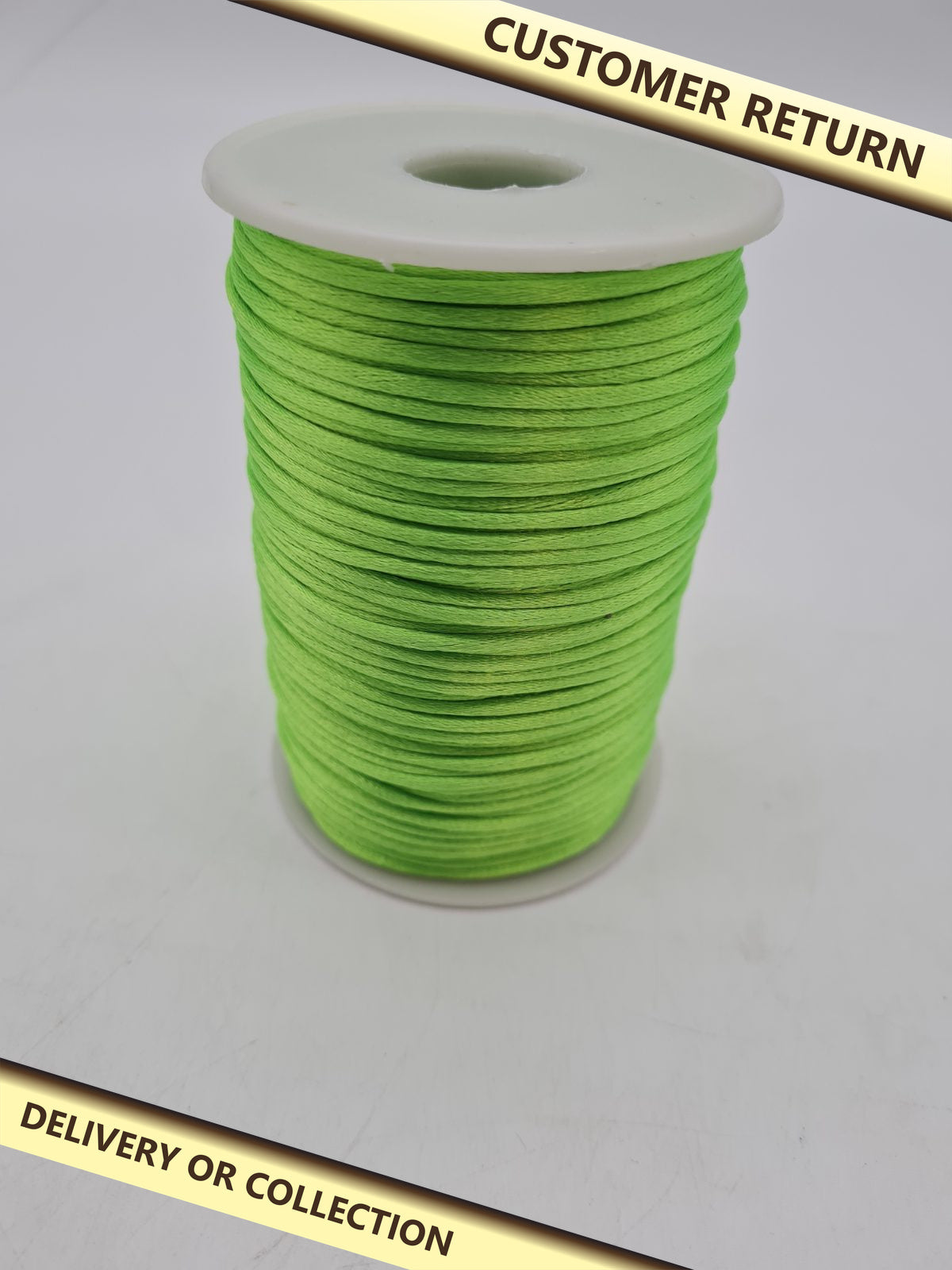2 mm Nylon Cord String Spool in green â€” photograph 1 — Customer return; auction delivery information shown on image