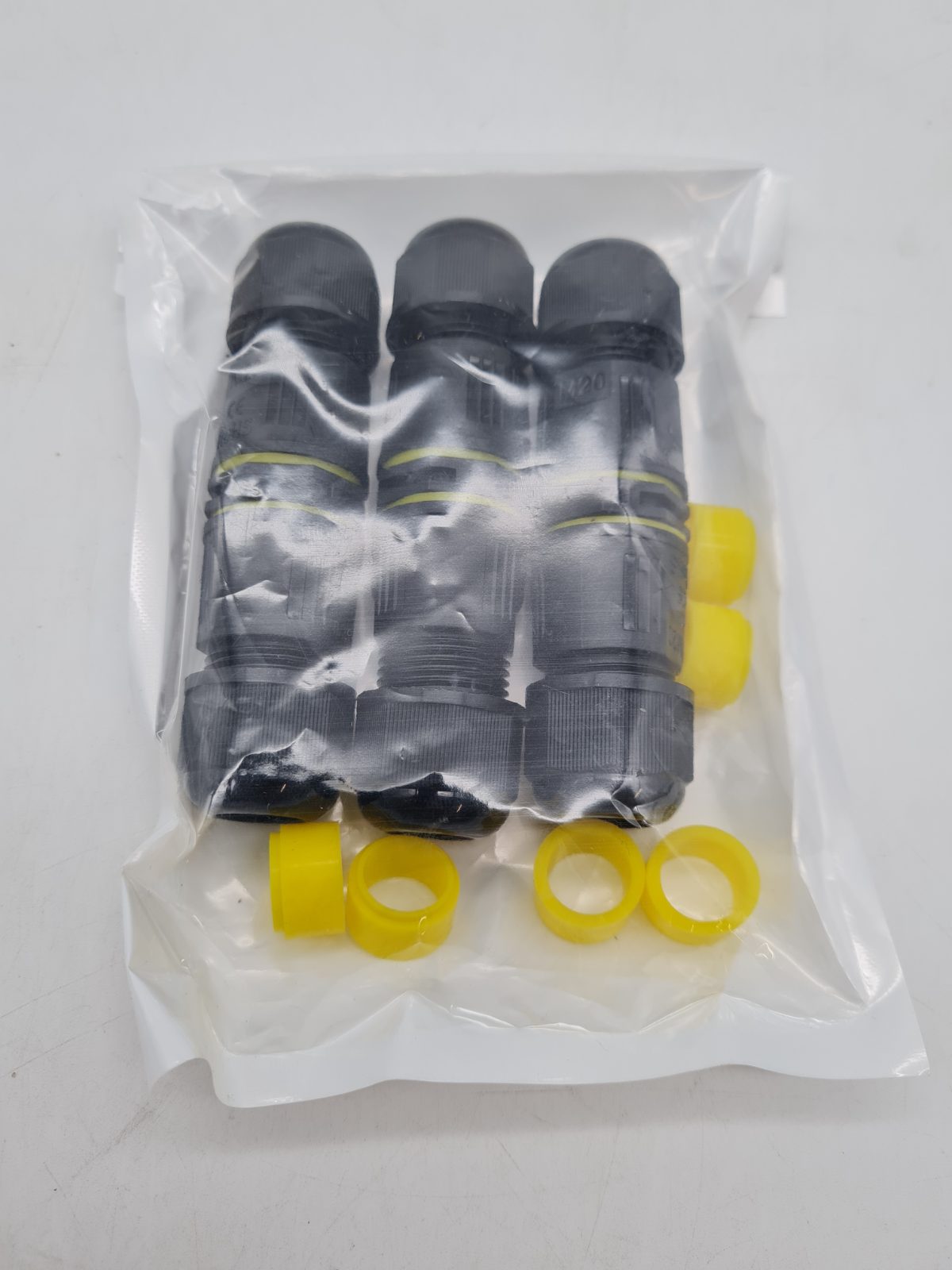 M20 IP68 Waterproof Inline Cable Connectors - Set of 3 â€” photograph 2