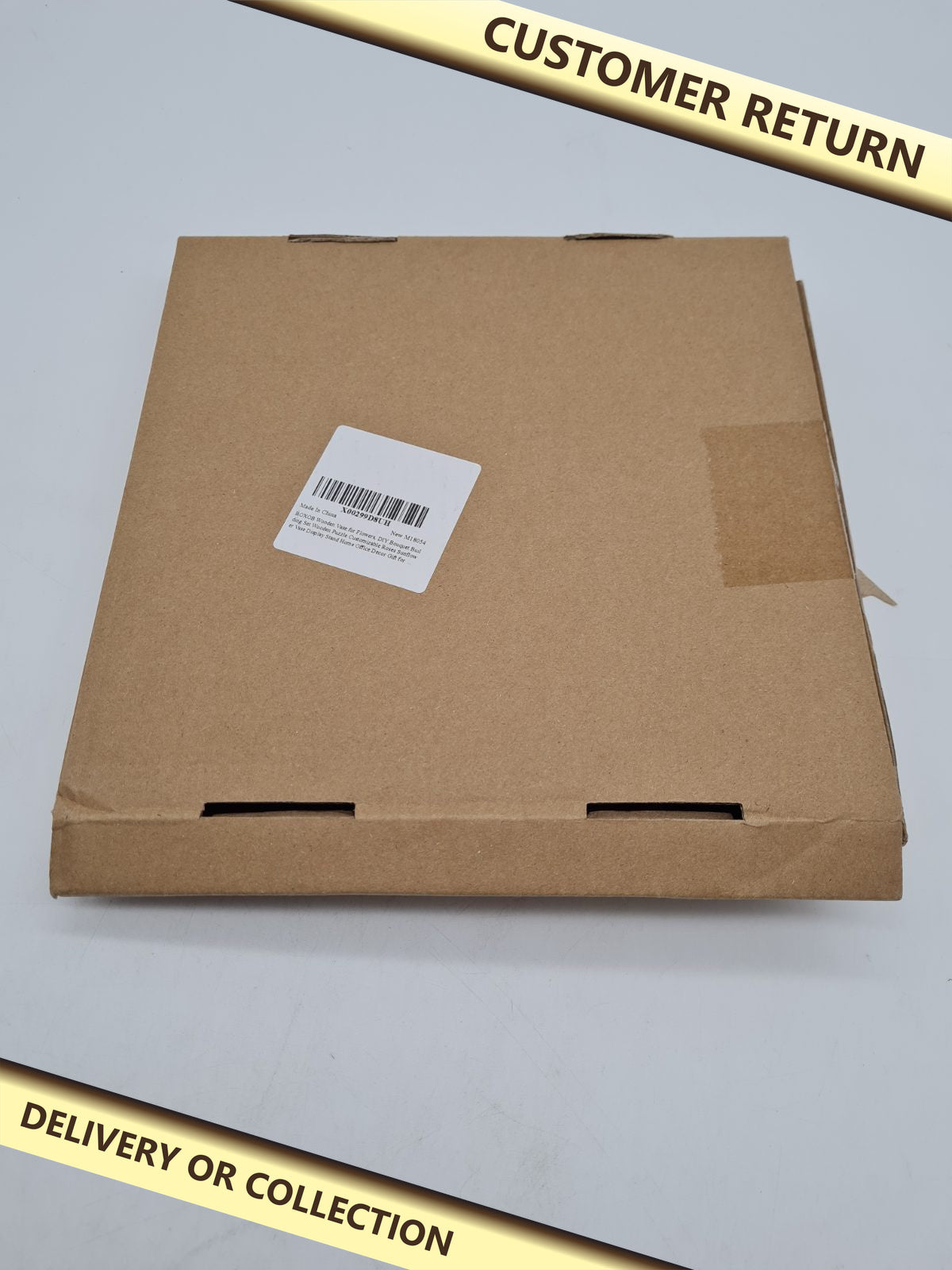 Wooden Vase Kit for Brick-Built Flowers â€” photograph 1 — Customer return; auction delivery information shown on image