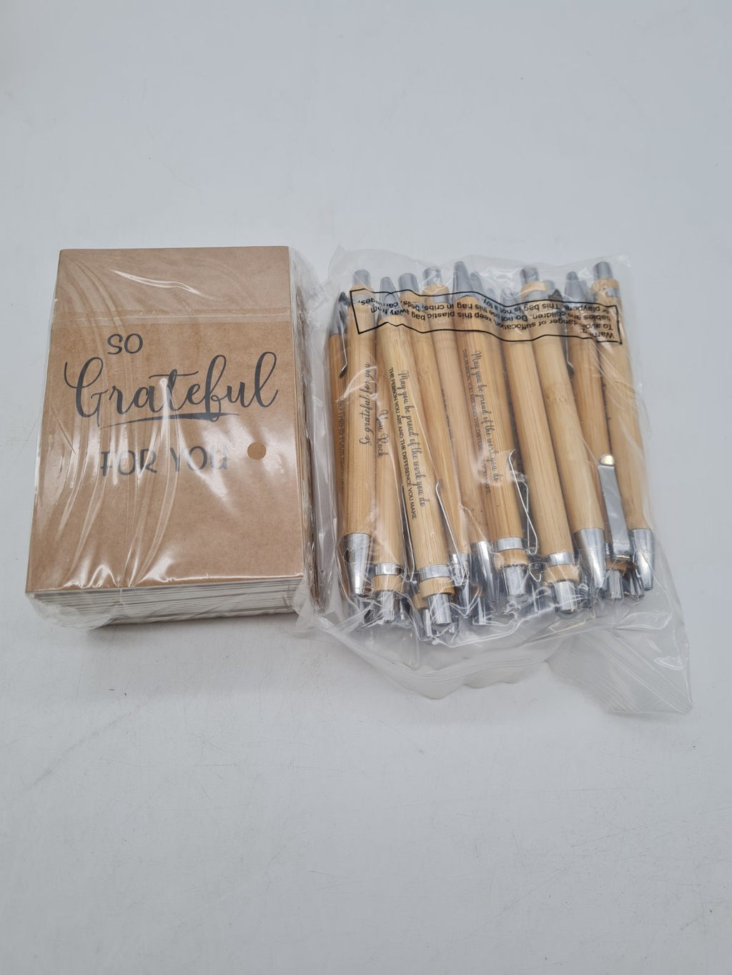 20-Piece Appreciation Notebook and Bamboo Ballpoint Pen Gift Set â€” photograph 1