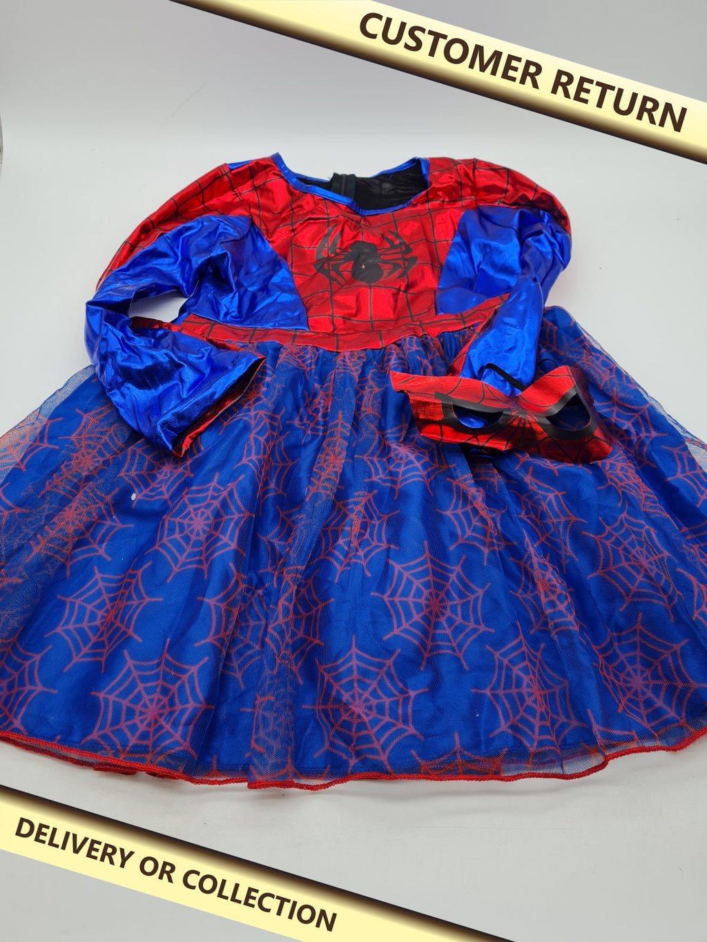 Children's Spider-Themed Fancy Dress Costume â€” photograph 1 — Customer return; auction delivery information shown on image