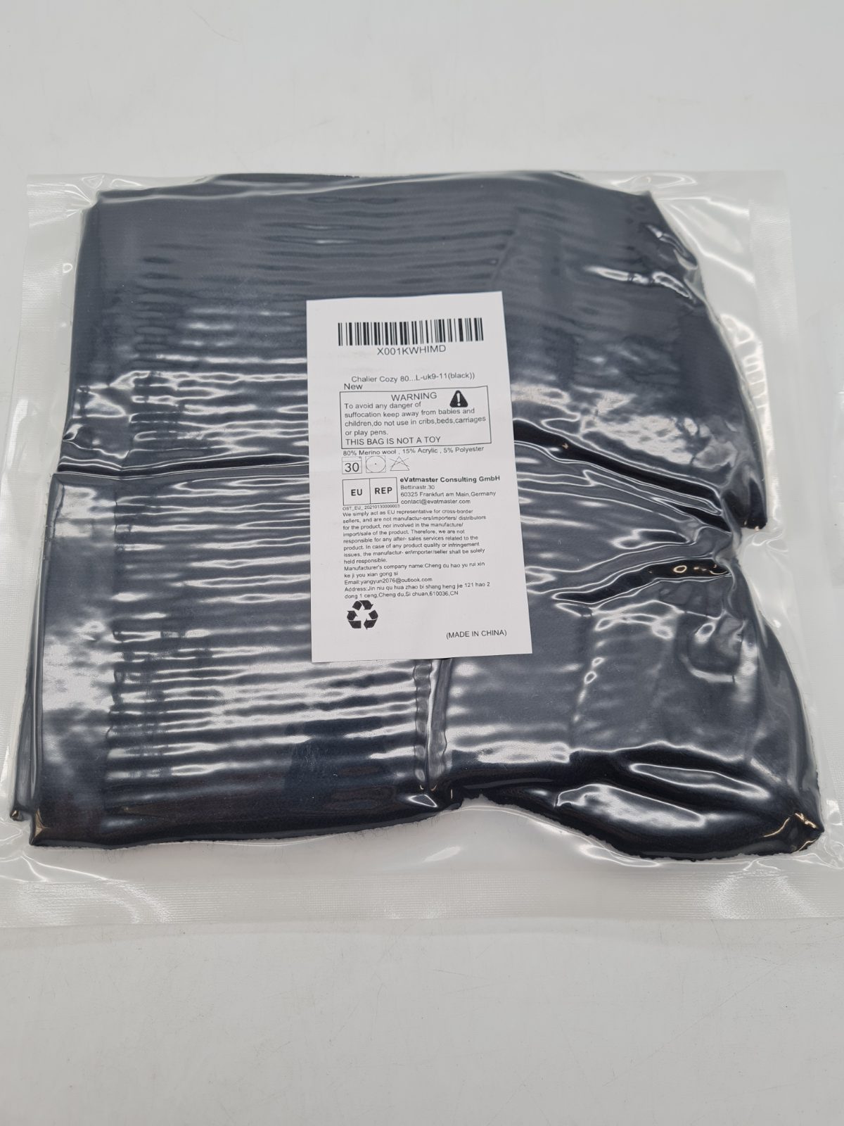 2 Pairs Merino Wool Blend Crew Socks UK 9-11 â€” photograph 3