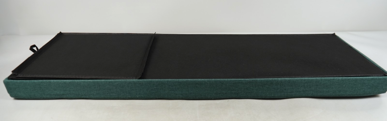 Storage Ottoman Bench 110cm Foot Rest Stool Linen Green