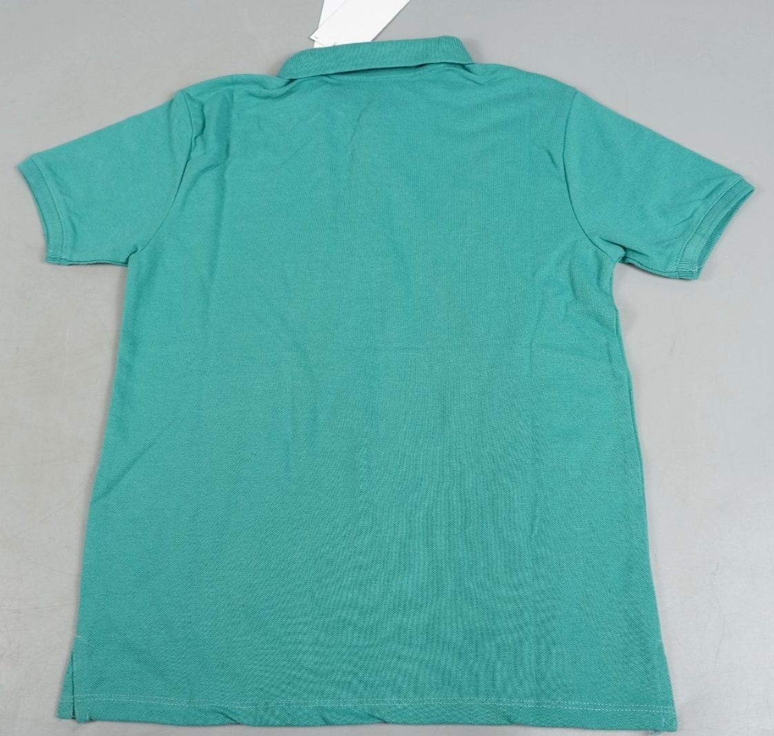 Calvin Klein Kids Polo T-Shirt Turquoise Size: Kids S (7-8yo) Short Sleeve
