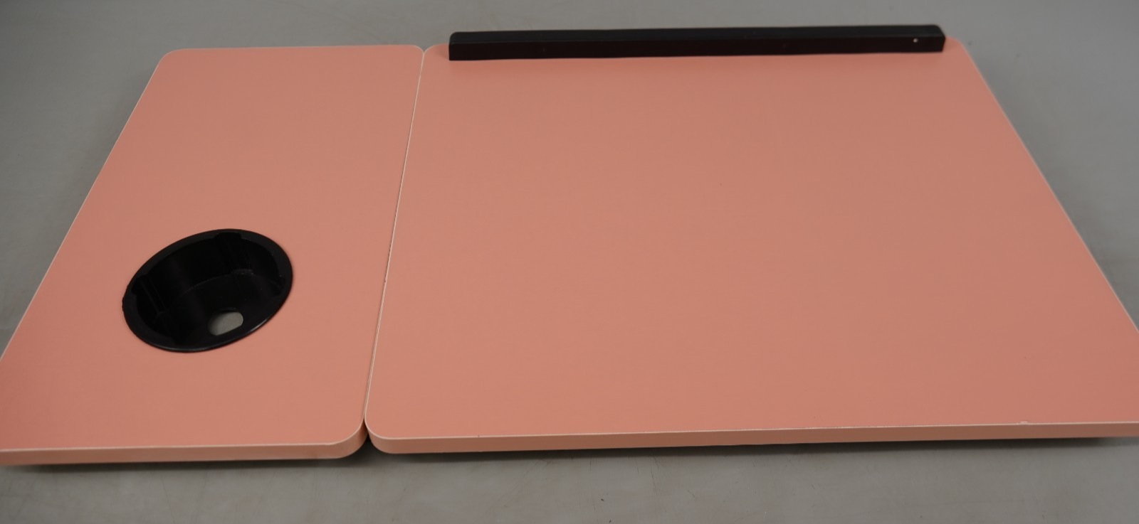 Adjustable Laptop Table with Cup Slot Portable Laptop Stand Bed Table Pink