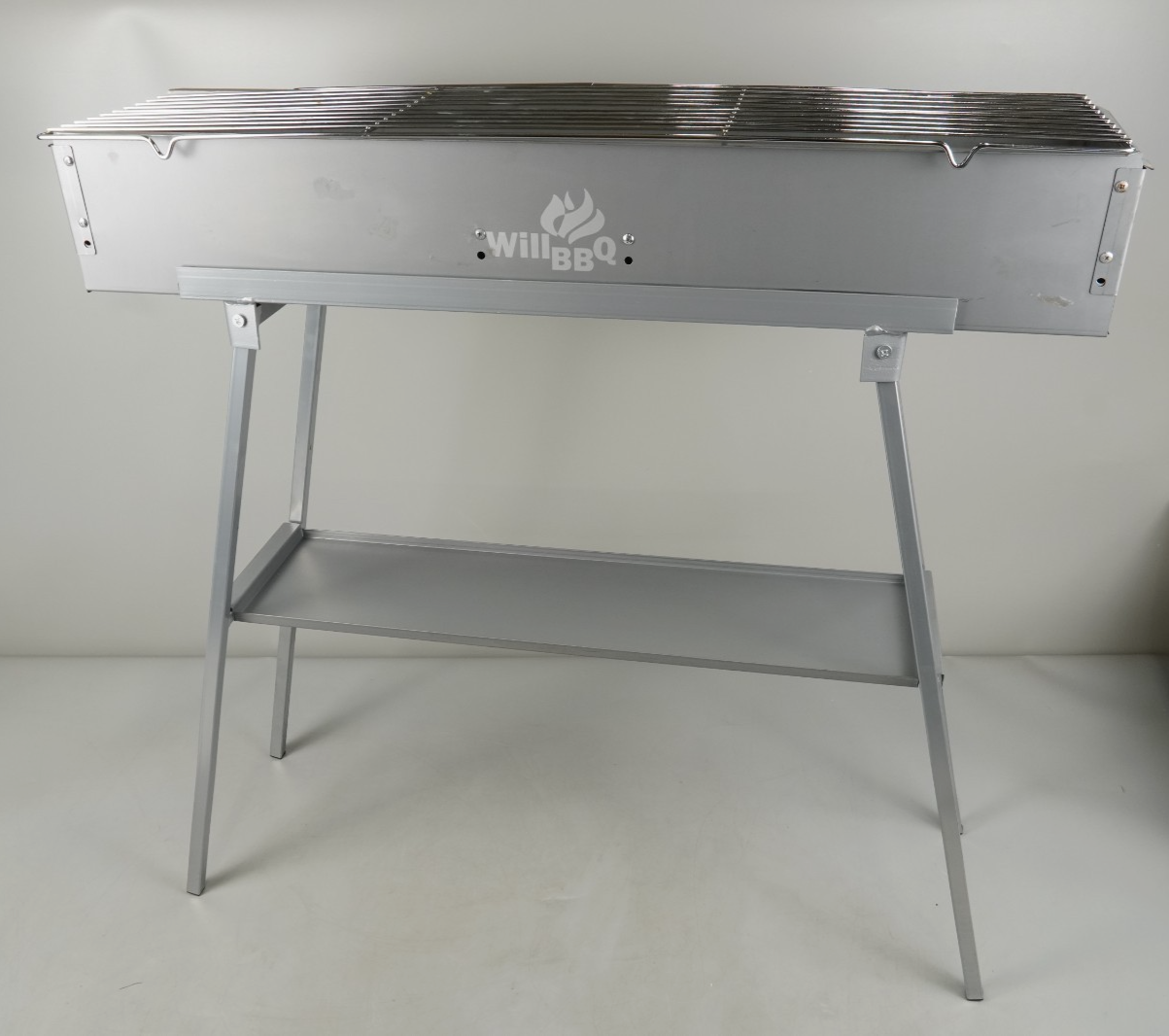 Portable BBQ Charcoal Grill Hibachi Steel BBQ WILLBBQ 31.6x7.1x5.1 inch