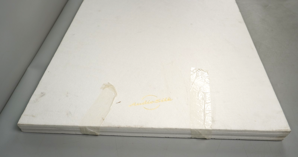 Acoustic Panels 4 Pack Room Kit 116cm x 58cm Pure White AudioSilk