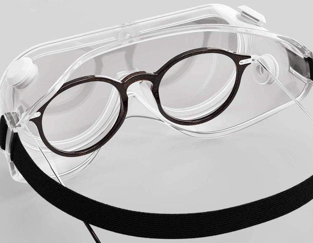 10x Clear Safety Goggles with Adjustable Head Strap Anti-Fog SG-AF-10PK