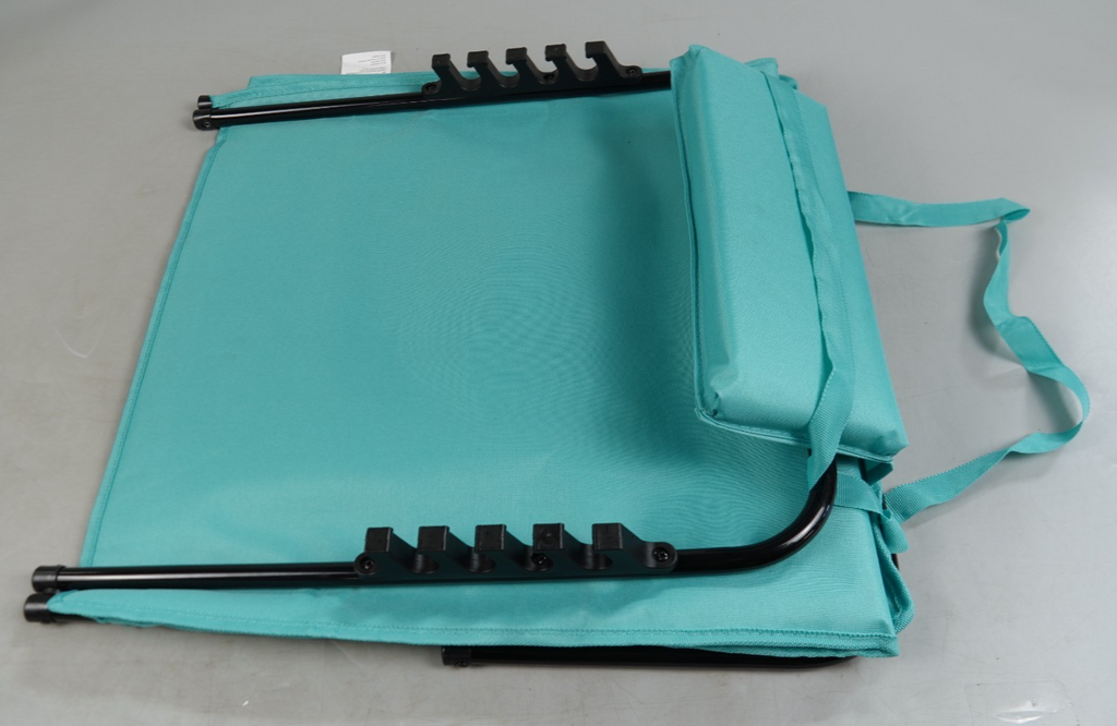 Beach Chair Sun Lounger Reclining Backrest Portable with Shoulder Straps Camping