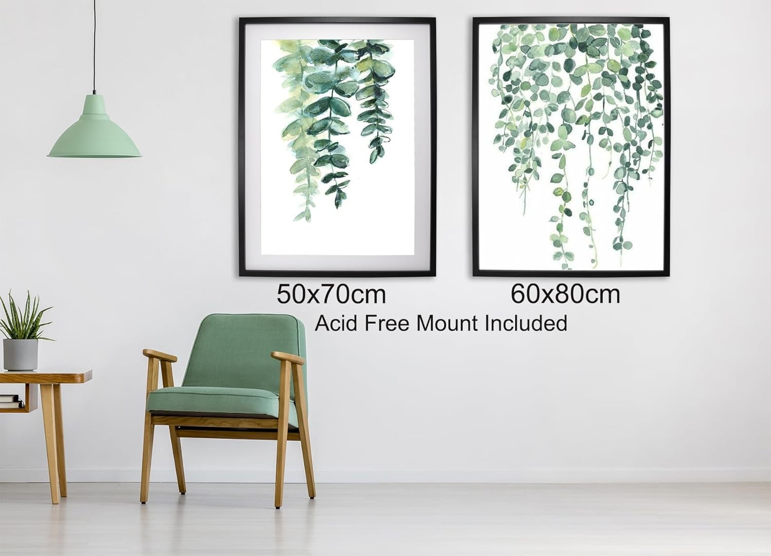 60x80cm Black Picture Frames Set of 3 with Mounts for 50x70cm, 80x60cm Poster