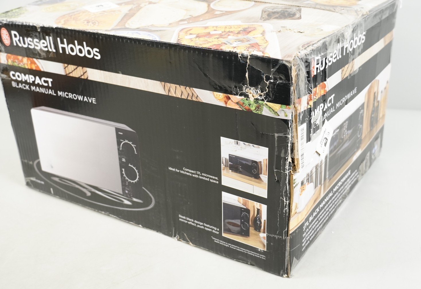 Russell Hobbs Full Black Manual Microwave 17L RHM1701B-MR