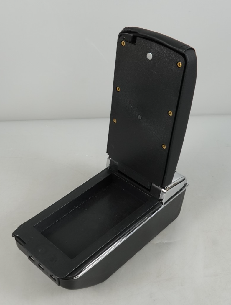 Car Armrest Storage Box with USB Ports for VW Polo MK5 (6R)/VW Vento 2010-2017