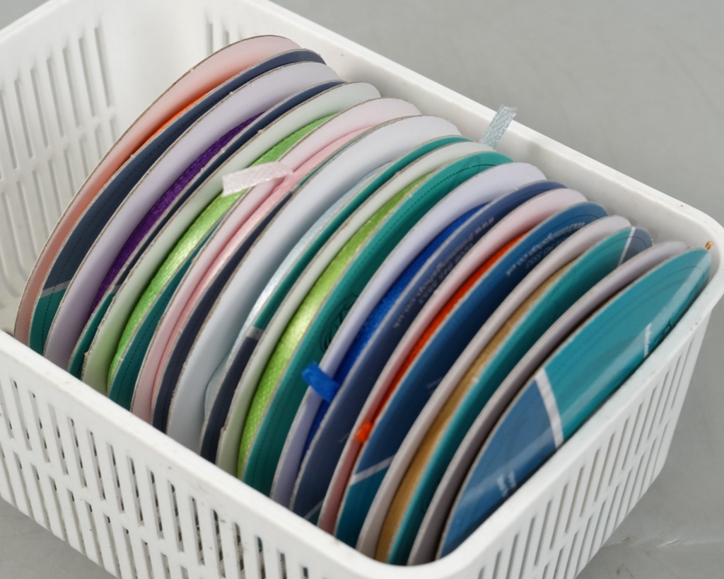 10x Double Sided Satin Ribbons Bundle 25 Metres 3mm Ribbon Pack 10 Colours