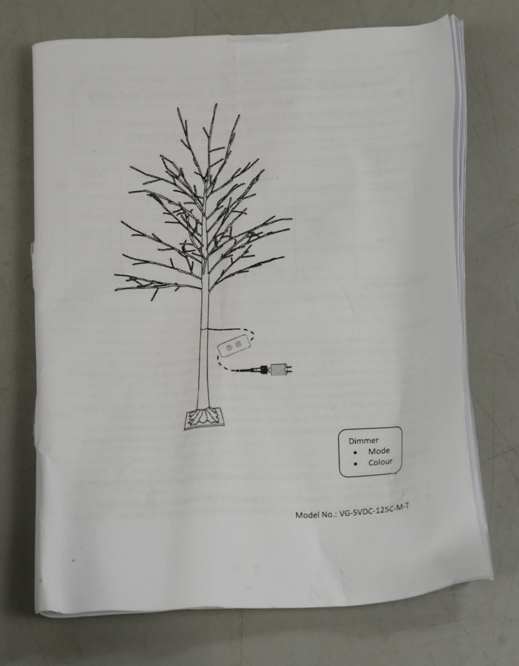 Artificial Lighted Birch Tree 6FT Colour Changing with LED Lights Timer White