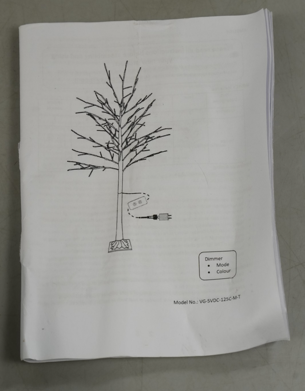 Artificial Lighted Birch Tree 6FT Colour Changing with LED Lights Timer White