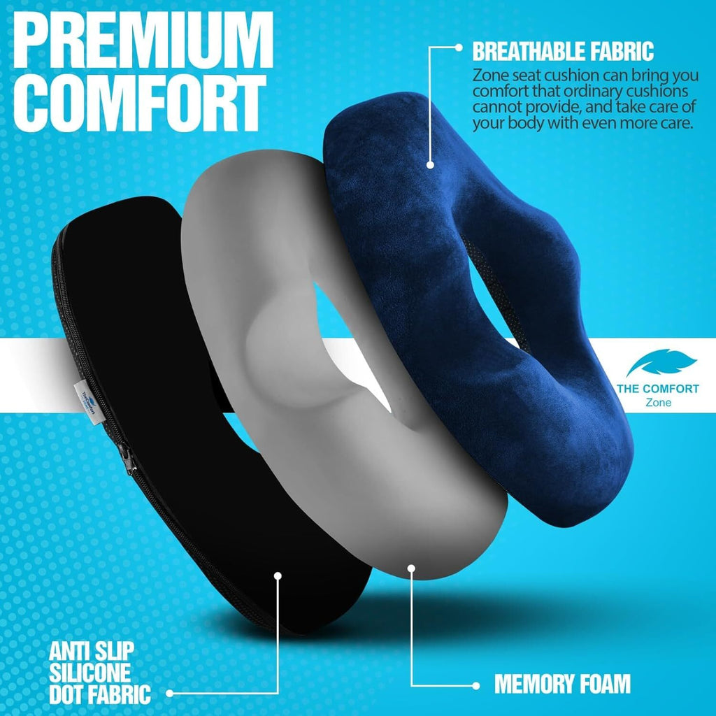 Doughnut Cushion Coccyx Tailbone Pain Pressure Relief Orthopedic Donut USED
