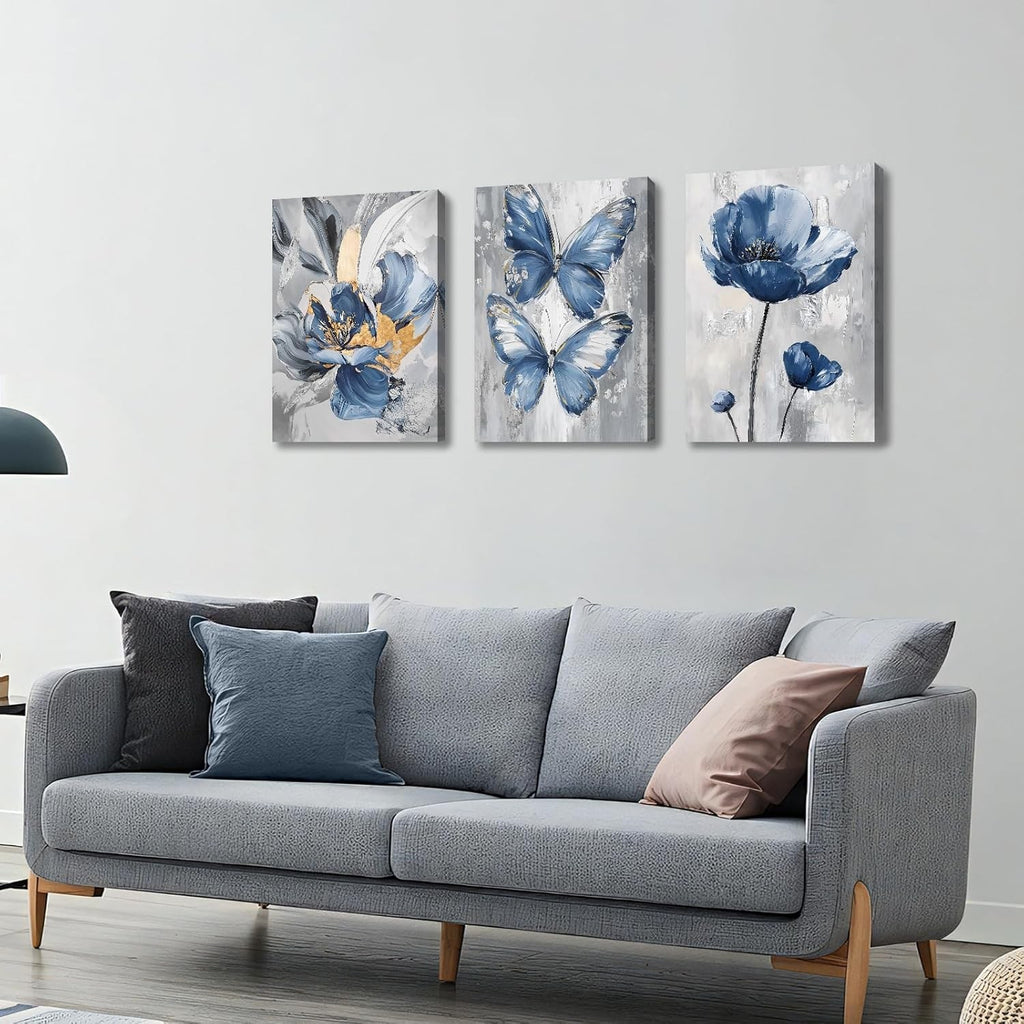 3pcs Canvas Art Prints with Frame 40x60cm Wall Decor Ready to Hang Set of 3