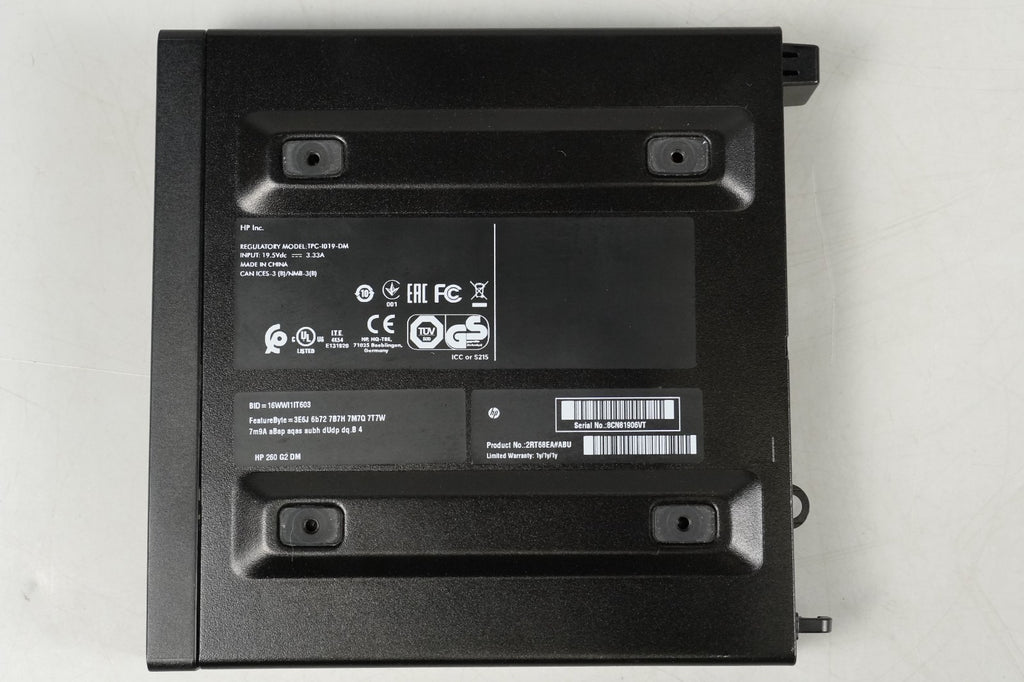 MiniPC HP 260 G2 Core i3 6100u 4x2.3GHz, 4GB Ram, 128GB SSD, Win 10 Home