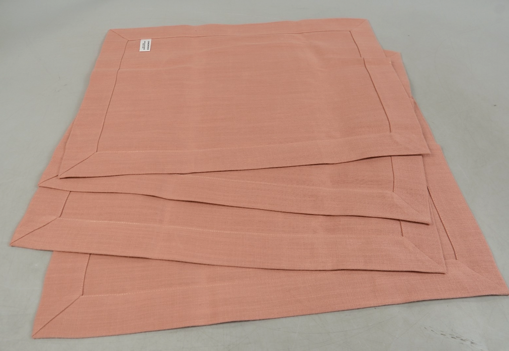 Linen Placemats Set of 4 Linen 14 x 19 Inch Blush Pink